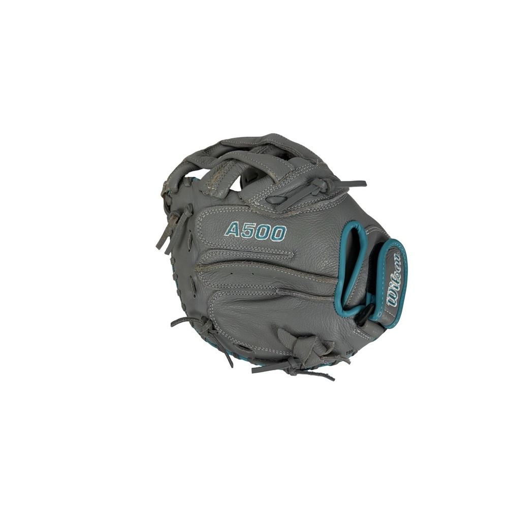 Wilson A500 Siren 32" Youth FP Gray Teal Catchers Mitt RHT A05RF24CM32